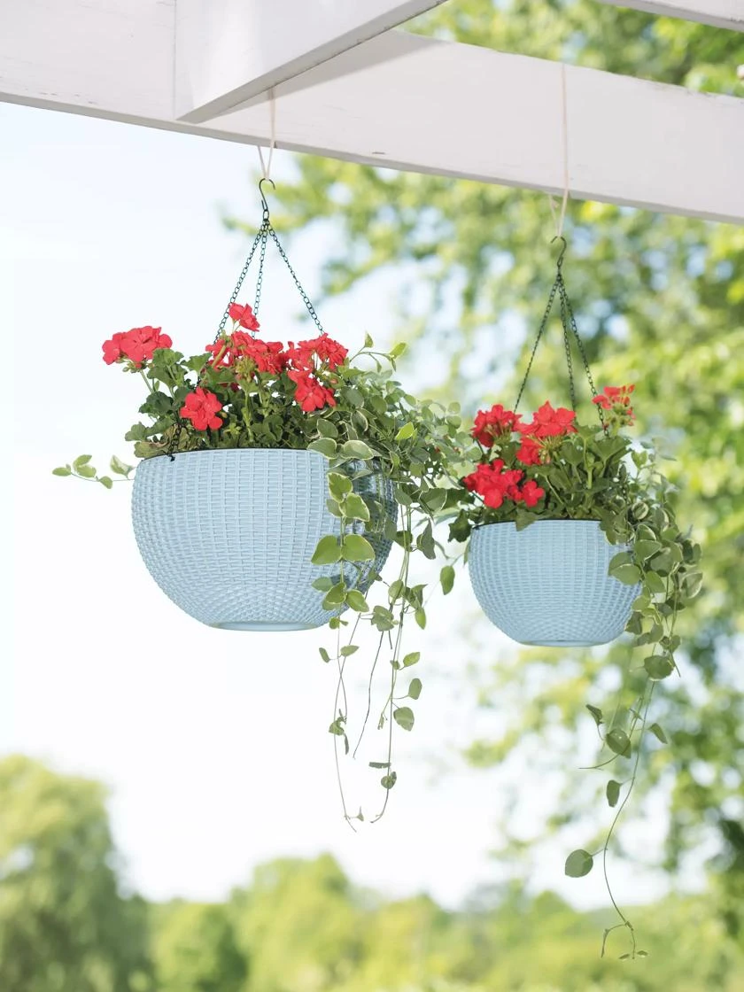 Weave Self-Watering Hanging Basket, 10" - Image 3