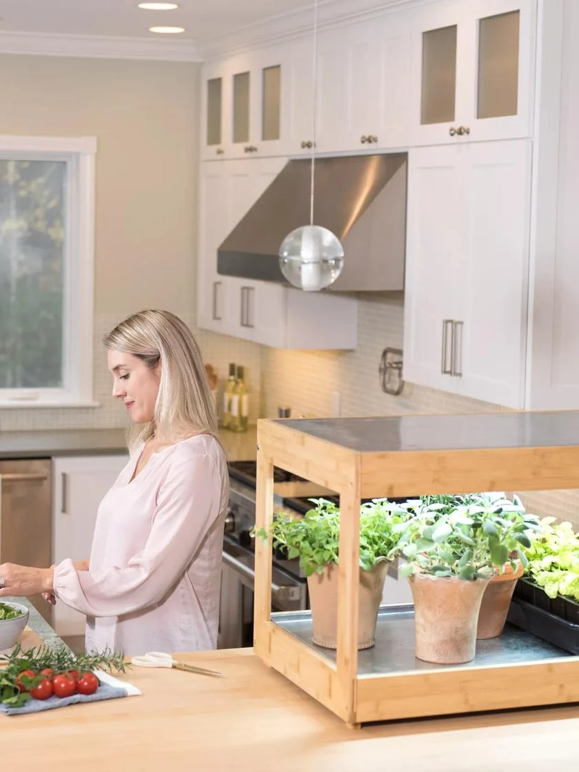 Low Bamboo LED Grow Light Garden - Image 11