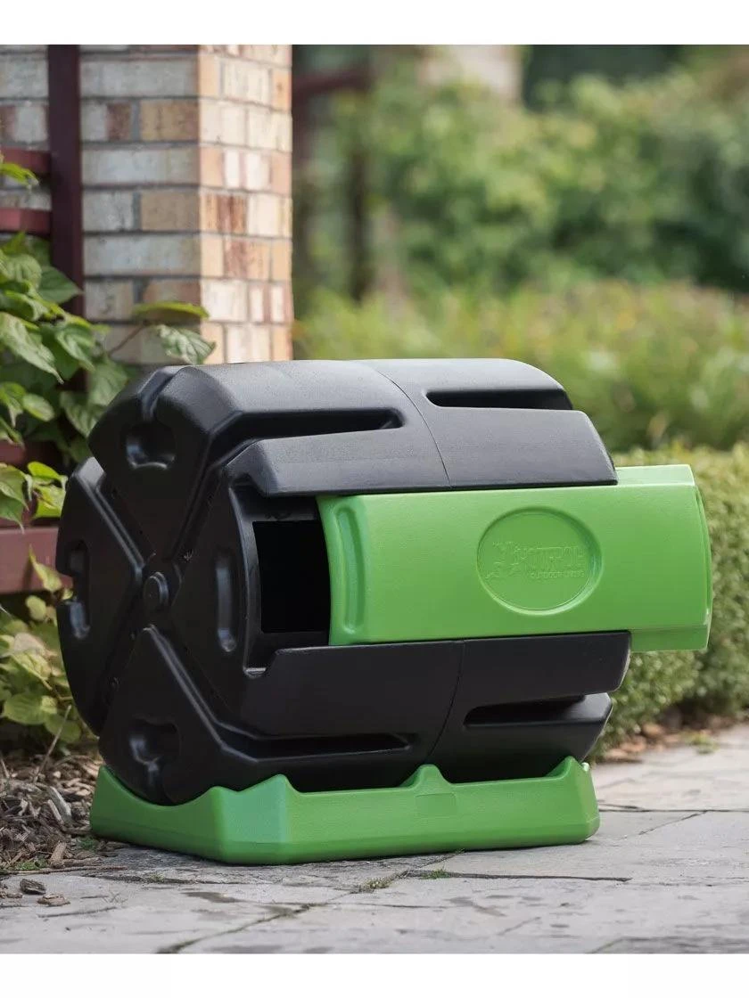 Hot Frog Rolling Compost Tumbler Bin, 37 Gallon - Image 2