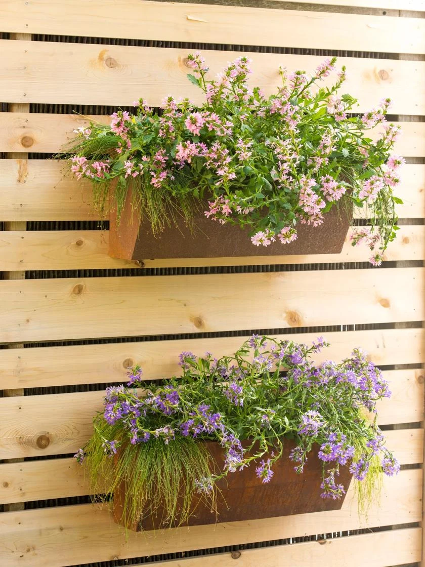 Corten Steel Vertical Planter - Image 3