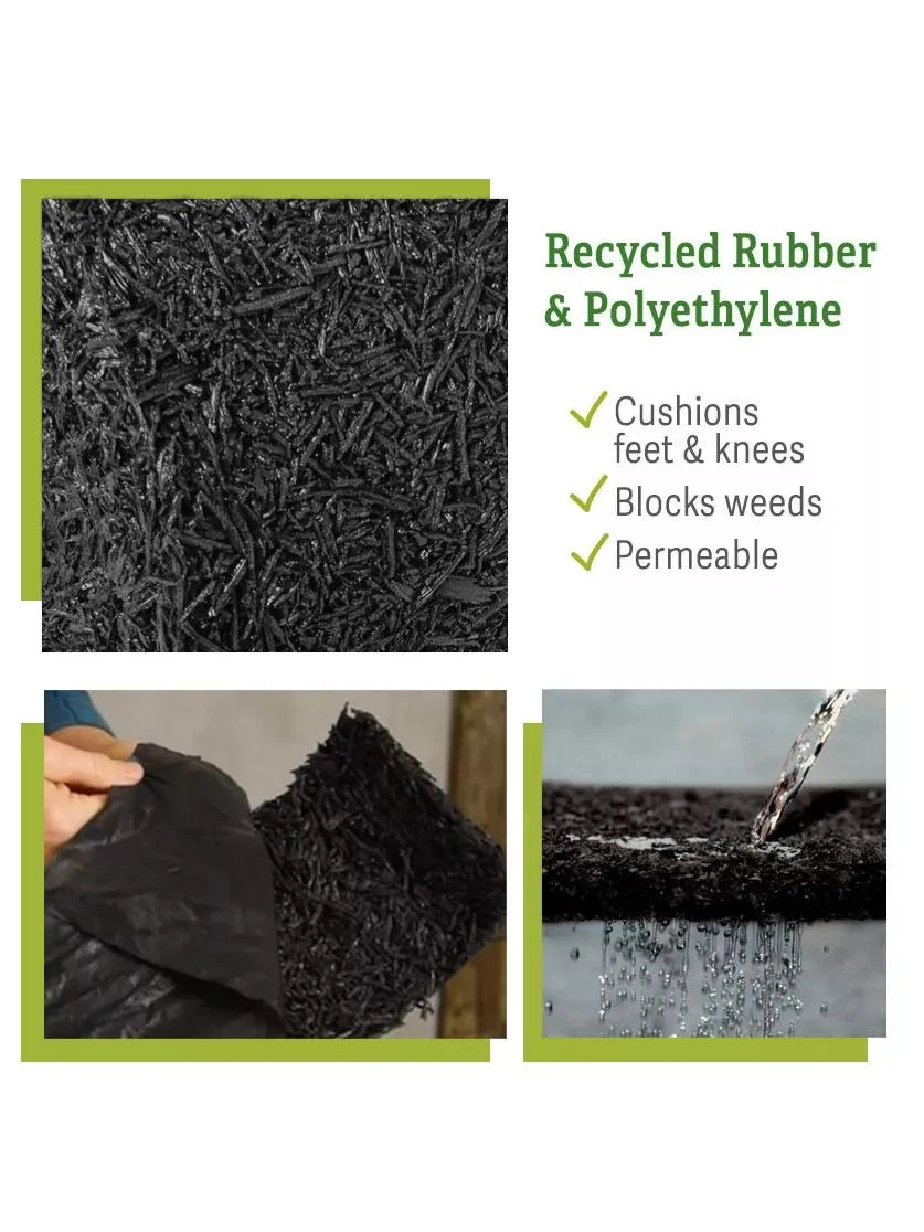 Recycled Rubber Mulch Edging, 12’ X 6” - Image 3