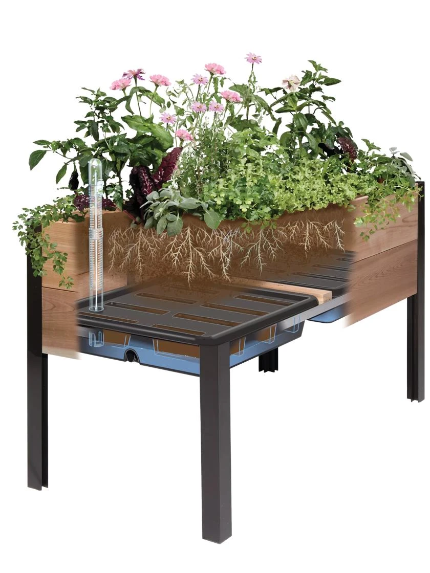 Self-Watering Elevated Planter Box, 2' X 4' - Image 3