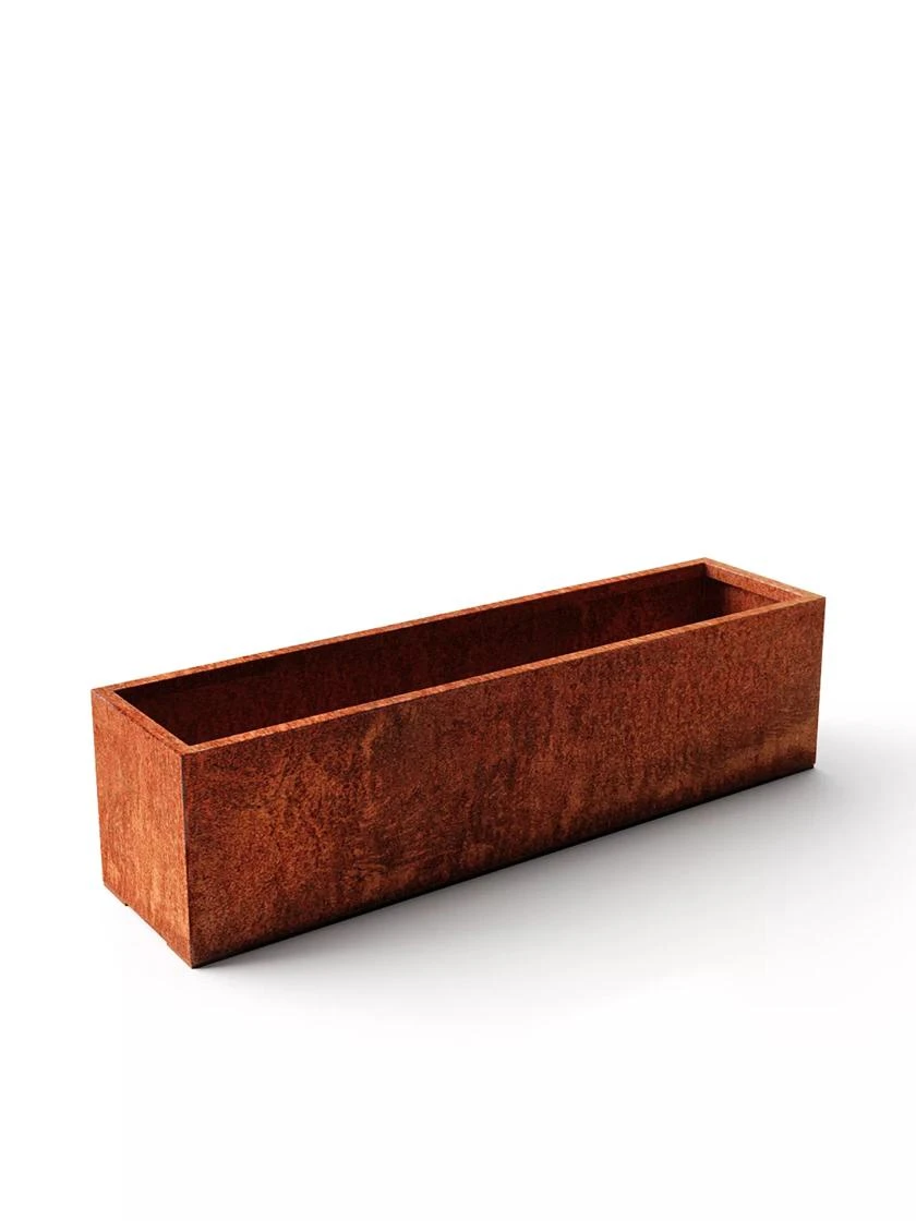 Veradek Metallic Series Corten Steel Window Box Planter, 36" - Image 6