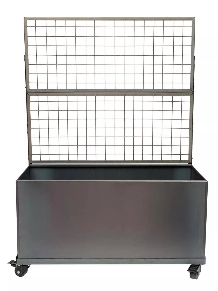 Nice Corten Trough Planters With Trellis - Image 3