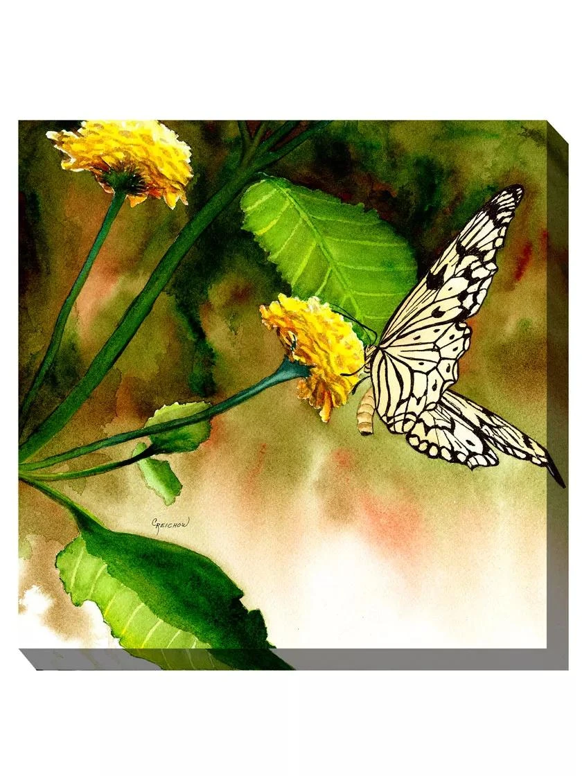 Butterfly Kiss Outdoor Wall Art - Image 3