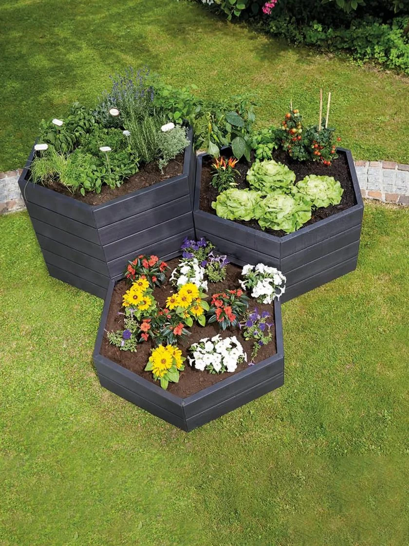 Modular Hexagon Raised Bed Kit, 28.5" - Image 3